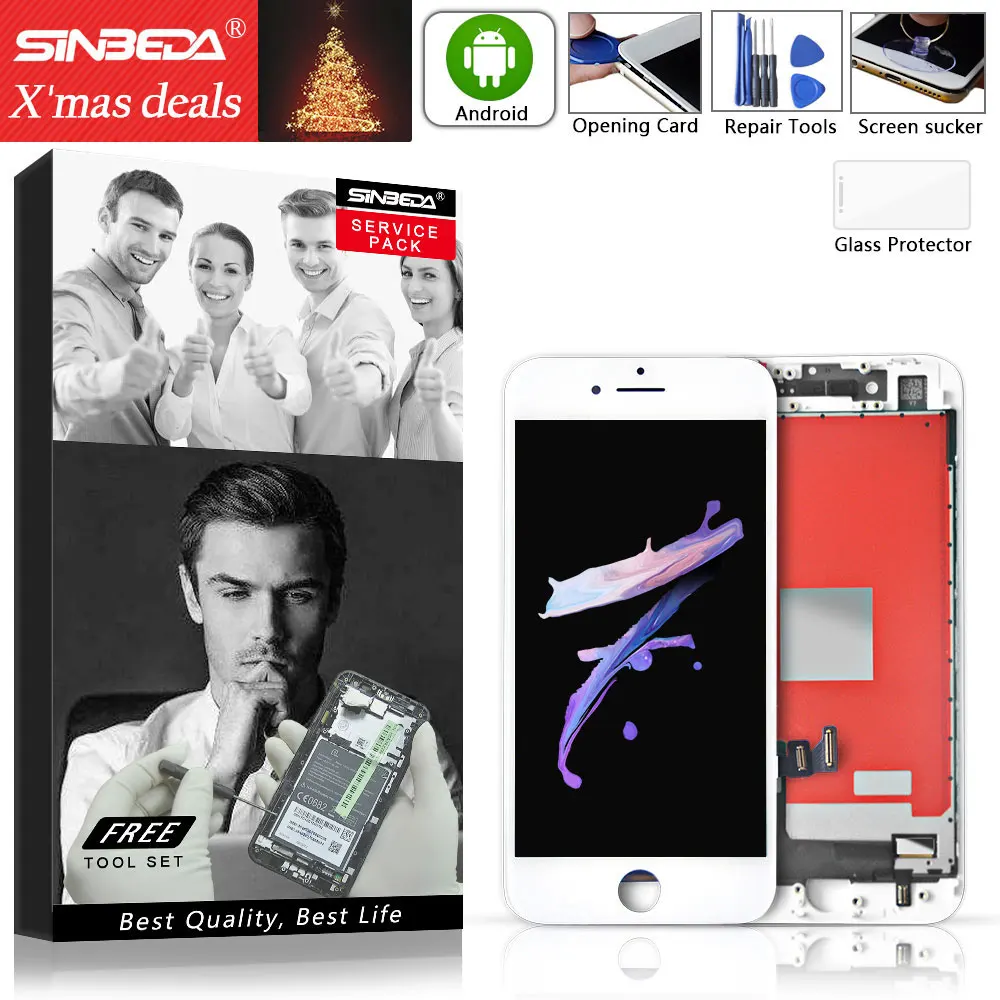 

Sinbeda 5pcs/lot LCD For iPhone 7 7PLUS LCD Display Touch Screen Digitizer for iPhone 7 7PLUS Display Replacemnet