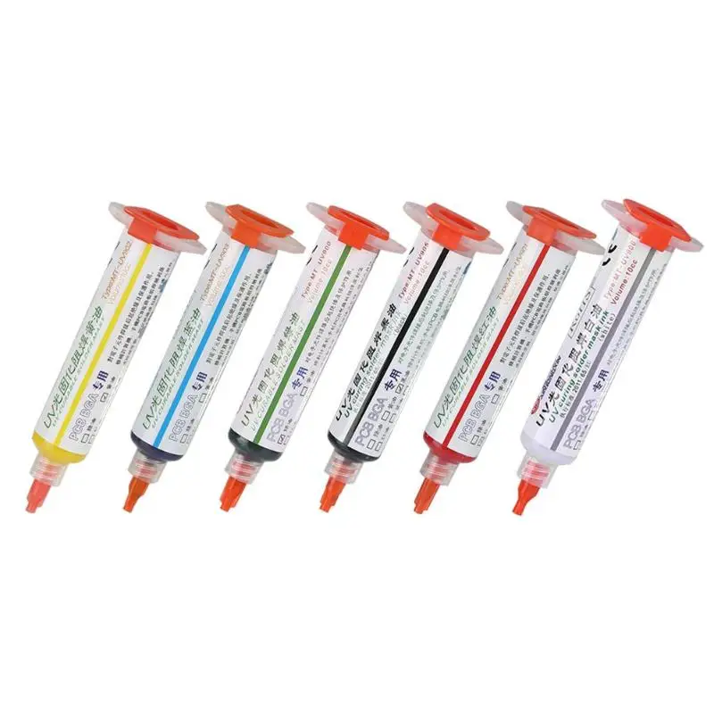 

10CC Oil UV Solder Mask BGA PCB Paint Prevent Corrosive Arcing Soldering Paste Solder Resist UV Curable Soldering Great Mast