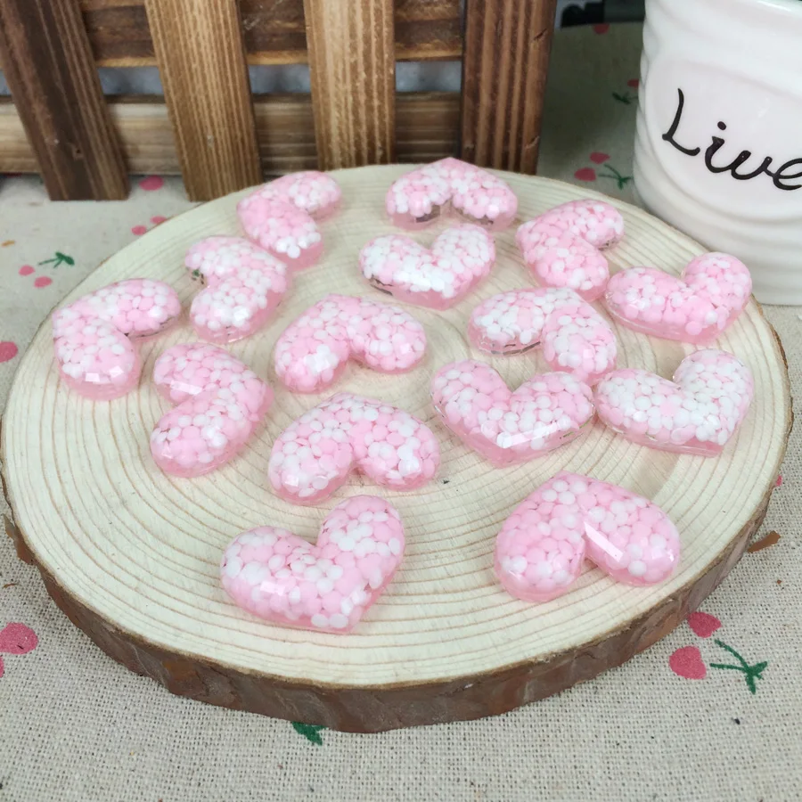 Kawaii плоские &quotсделай сам&quot Розовые смоляные бриллианты кабошон плоская задняя