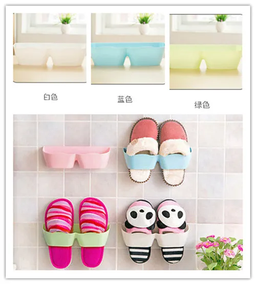 Faroot الحائط لزجة الأحذية شنقا هوك رف رف شماعات حامل تخزين OrganiserShoe الرف خِزانة خشبية لحمل التلفاز عرض الرف