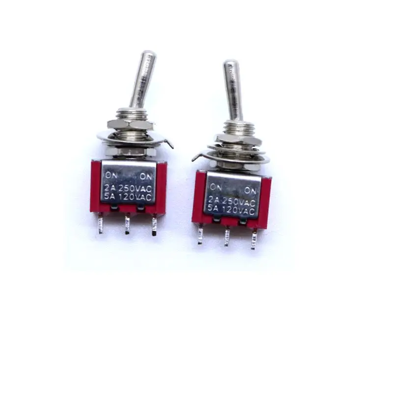 Миниатюрный переключатель питания 2 шт./лот 3 Pin ON 2A 250VAC 5A 120VAC MTS 102|switch 2a|switch 3switch switch