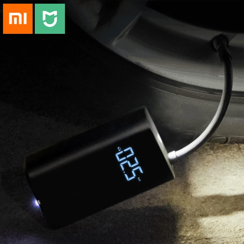  Original Xiaomi Mijia Portable Smart Digital Tire Pressure Detection Electric Inflator Pump for Bik
