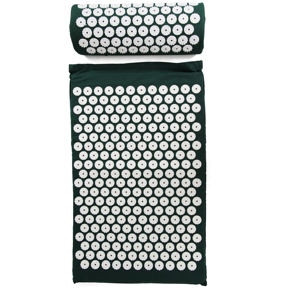 

Acupressure Mat And Pillow Set For Back/Neck Pain Relief And Muscle Pain Relief Muscle Relaxation Fitness Massage Cushion