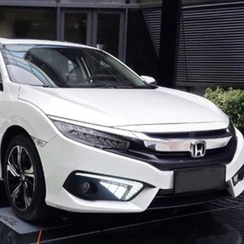 

1617 For Honda Civic 10th turning Signal style relay 12V Car LED DRL Daytime Running Lights Accessories with Fog Lamp hole