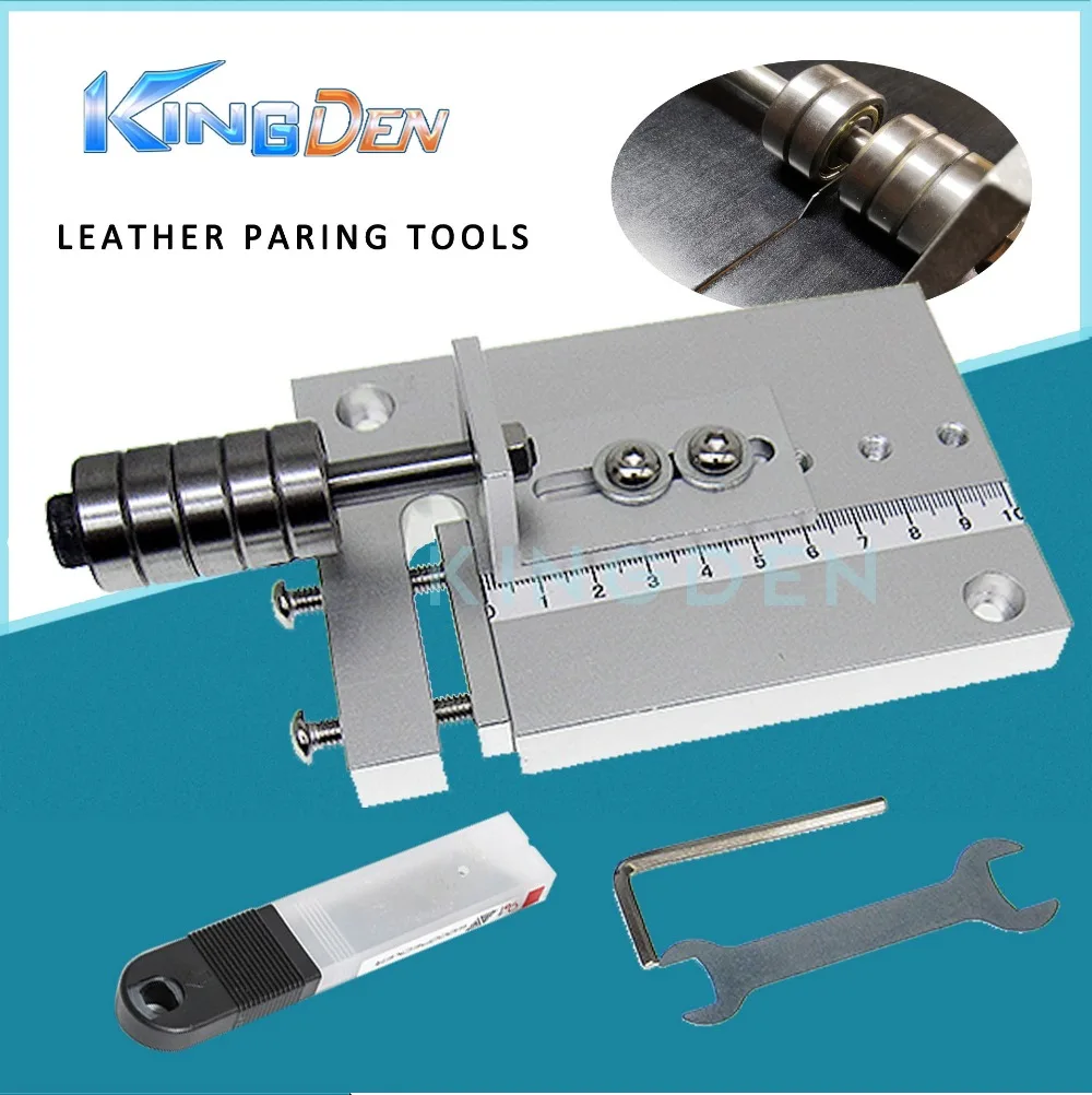 

KINGDEN DIY Shovel skin Machine Leather Peeler Cutter Cutting machine Leather Belt Skiver Paring Tool