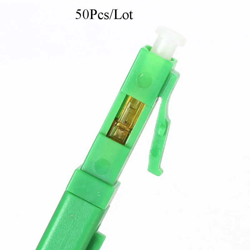 50PCS FTTH LC fast connector LC UPC single mode SM telecom level communication equipment optical fibre field connector