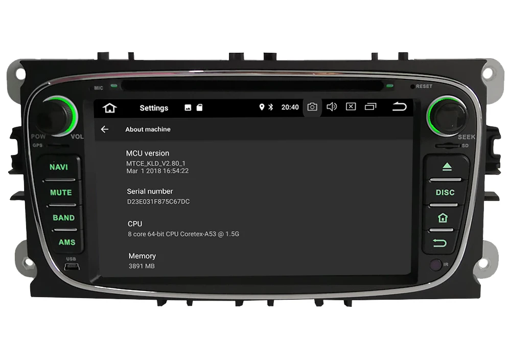 Perfect KLYDE 4G WIFI Android 8 7 Octa Core 4GB RAM Car DVD Player Radio For Ford Focus Mondeo Kuga S-Max C-Max Transit Tourneo Connect 4