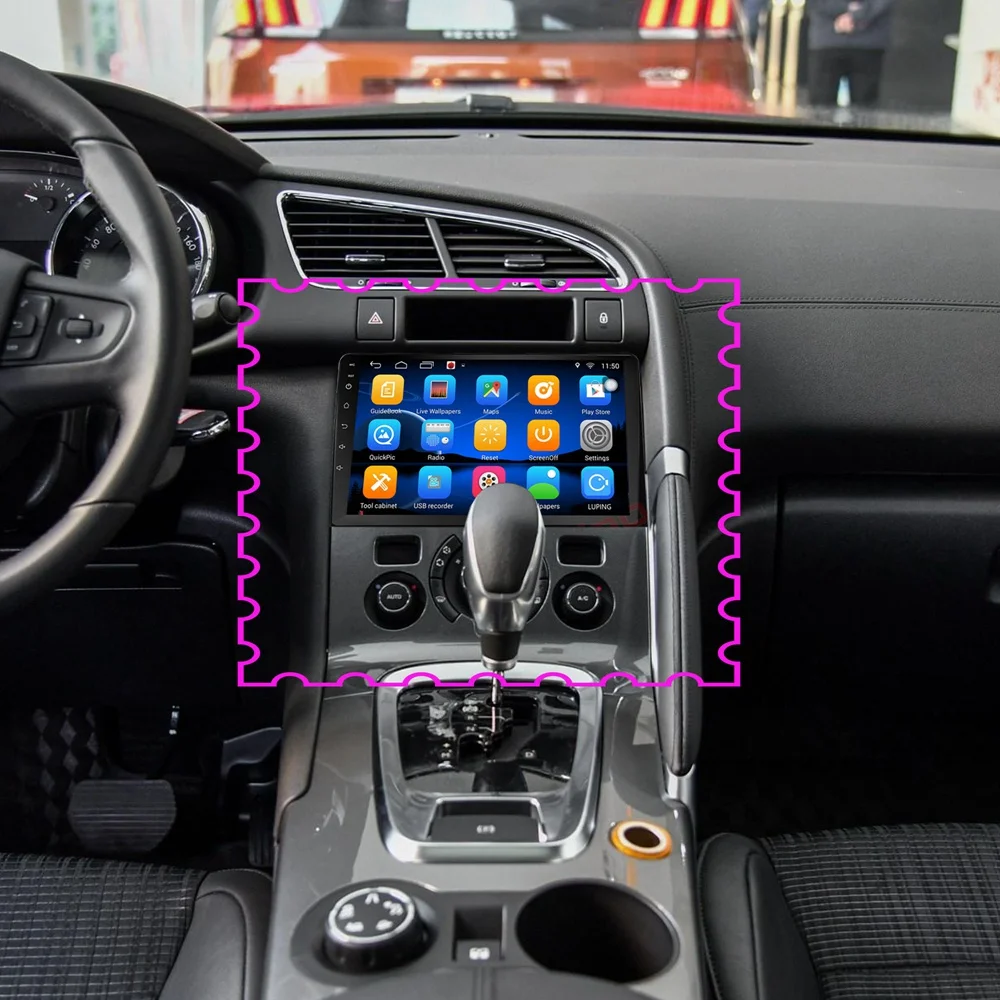 Discount for Peugeot 3008 Car 2 din radio android OS GPS Navi 4 Core 9" Car Android Multimedia 2din car dvd player 3