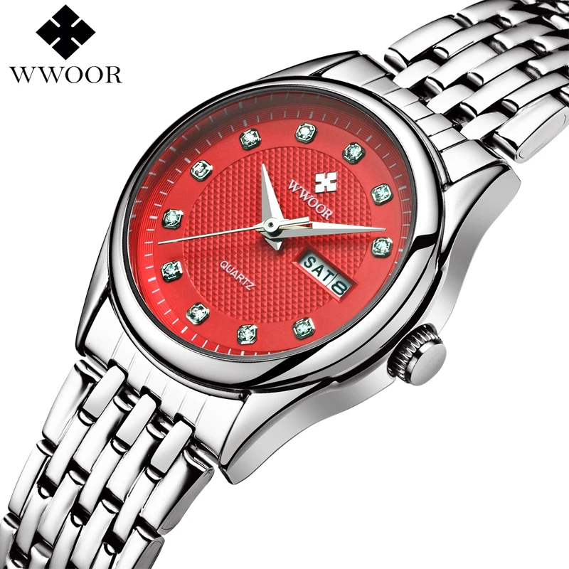 Prix pour Nouveau Femmes Montres Marque De Luxe 50 m Étanche Date Horloge Dames Quartz Poignet Montre de Sport Femmes Argent Bracelet relogio feminino Prix pour Nouveau Femmes Montres Marque De Luxe 50 m Étanche Date Horloge Dames Quartz Poignet Montre de Sport Femmes Argent Bracelet relogio feminino