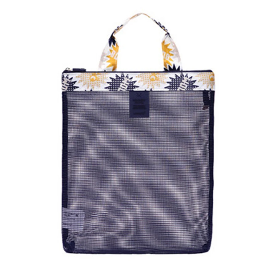 

Flowers Dry Wet Mesh Bag Beach Bag Portable Waterproof Transparent Pool Travel Storage Bags Swimsuit Collect Package Wash Bags