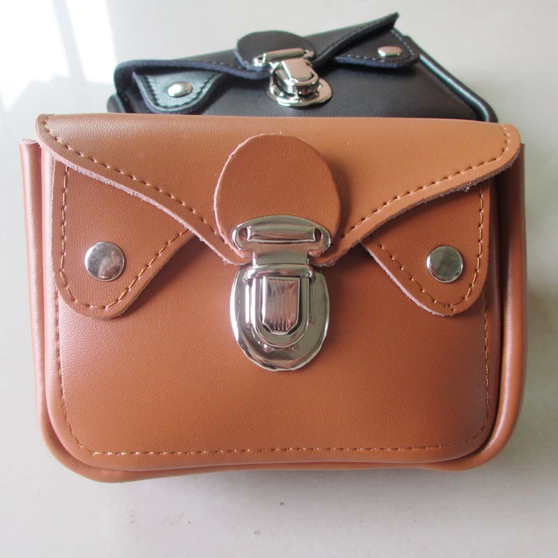 

BISI GORO outdoor Travel Pouch Waist Wear belt pocket Fashion cow leather hasp wen waist bag porta tarjetas small heuptas heren