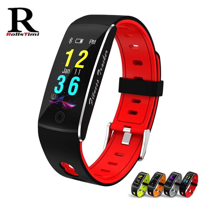 RollsTimi умный Браслет крови кислородный сердечный ритм SmartWatch водонепроницаемые