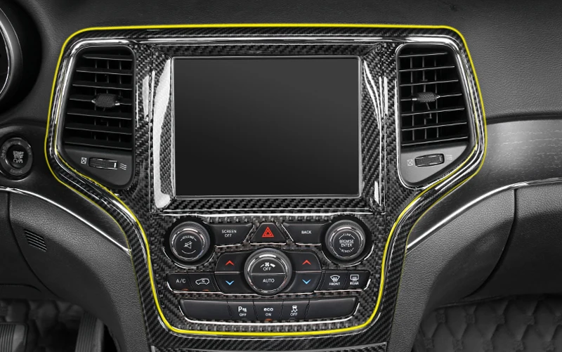 Крышка рамы для Jeep Grand Cherokee 2010 2014 2015 2016 2017 2018 из АБС пластика углеродного волокна GPS