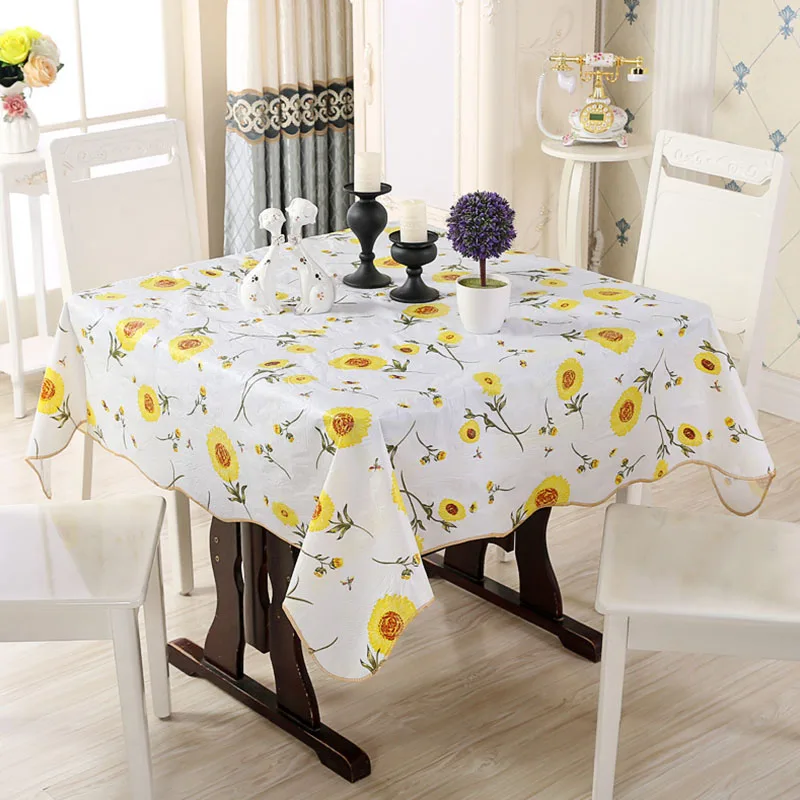 

2019 Table Cover Dustproof Coffee Dinner Table Cloth Waterproof Cover for Dinner Table Outdoor Decoration Desk Cloth Manteles