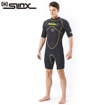 

slinx 3mm shorty neoprene wetsuits one-piece divingde swimwear swimming surfing kayaking swimming snorkeling underwater hunting