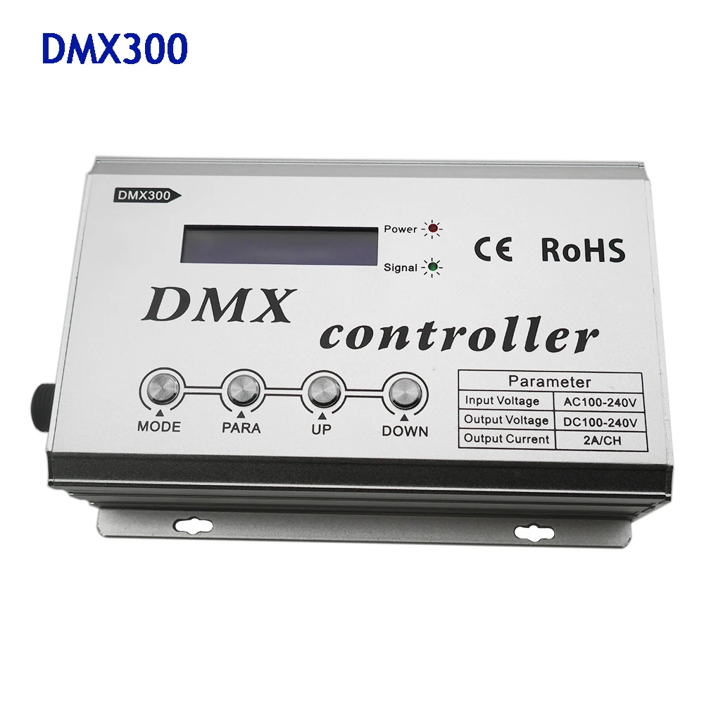 DMX300 1320 Вт 3CH x 2A RGB DMX светодиодный декодер консоль контроллер для высокого напряжения RGB светодиодный неоновый светильник лента AC110V 220 В