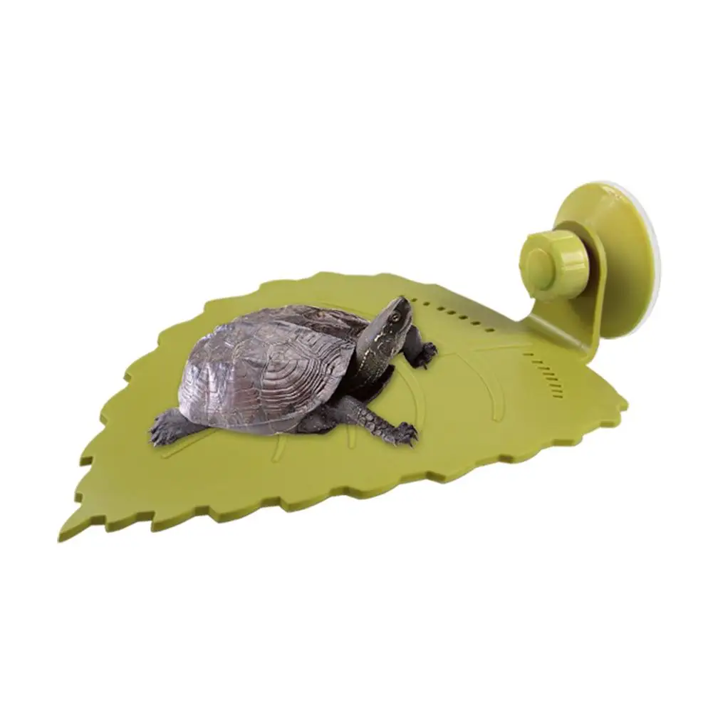 

Reptile Turtle Drying Platform Turtle Leaf Float Aquarium Decoration Rest Area with Suction Cup Aquarium Accessories 20E
