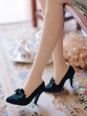 Шелка в винтажном стиле; обувь на высоком каблуке для 1/3Bjd кукла Rococo Стиль BJD туфли SD прекрасный BJD кукла туфли кукольные аксессуары высокого качества ручной работы - Цвет: 5