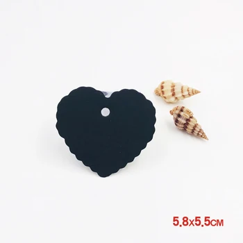

5.8x5.5cm Brown Blank Heart Shape Kraft Paper Tag For Jewelry Paper LablesKraftDIY Paper Tags Handmade For Wedding Christms