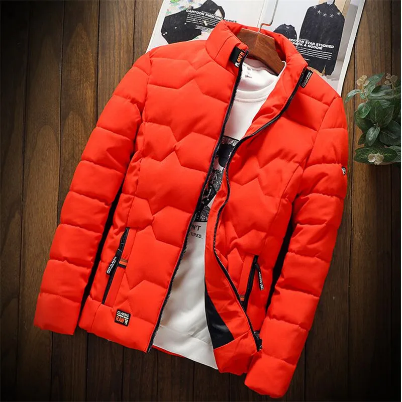 price reduction  autumn winter New Jacket fashion trend Casual thickened warm cotton-padded clothes Slim baseball co
