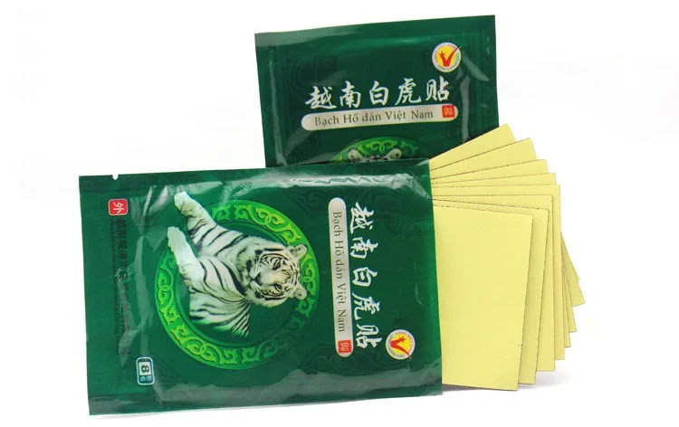 Hot Sale 40pcslot White Tiger Blam Plaster Meridians Paste Pain Relief Rheumatism Plaster Joint Pain Killer Body Massage Patch-5