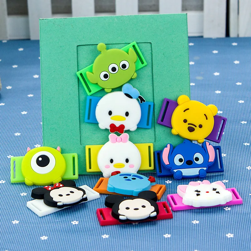 

10 PCS/Lot Cartoon Tsum Tsum Style PVS Multifunction Shoe Charms Decorations Shoelace Accessories Fit Kids Birthday Party Gifts