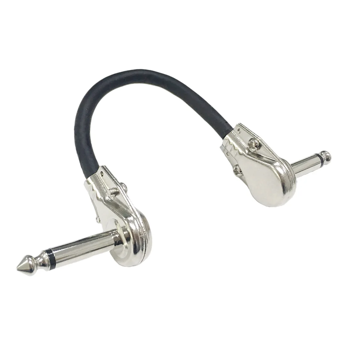 New Recommend 1 Pcs 30cm Electric Guitar Monoblock Effect Cable Guitar Pedal Patch Cable Flat Head Connector- Silver New Recommend 1 Pcs 30cm Electric Guitar Monoblock Effect Cable Guitar Pedal Patch Cable Flat Head Connector- Silver
