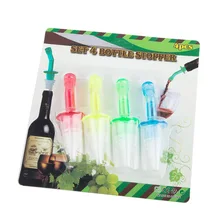 Горячая 4 шт. оливковое масло вино Pourer жёлоб для бетонной смеси пробка для бутылок диспенсер вино поток набор бар инструменты аксессуары