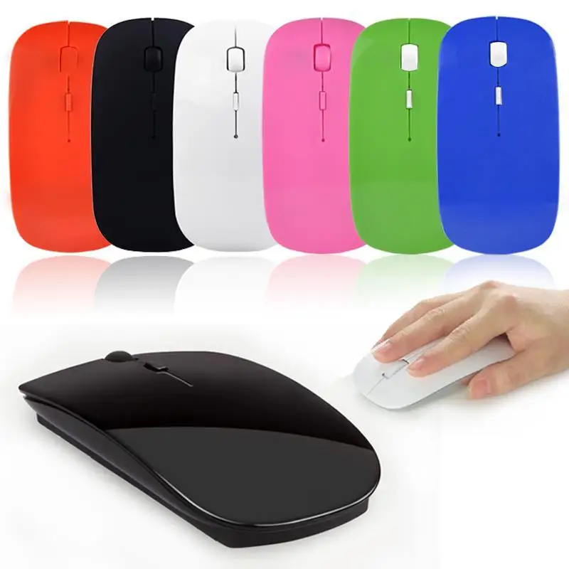 

Slim 2.4GHz Wireless Optical Mouse Mice + USB 2.0 Receiver for PC 15mA, 1.5V 10m Laptop