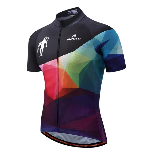 Purple 2017 Summer Cycling Jersey Men bike clothing bicycle top Ropa Ciclismo maillot MTB jersey