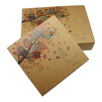 

10pcs /lot Brown Kraft Paper Drawer Party Favor Gift Packaging Box Wedding Christmas Boutique Gifts Storage Boxes Decoration