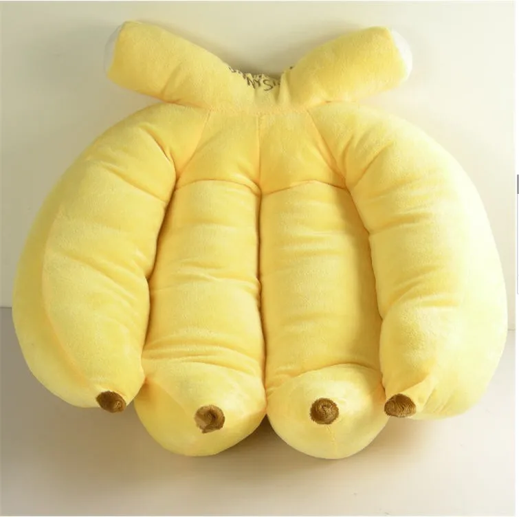 stuffed plush 60cm yellow bananas plush toy soft throw pillow doll