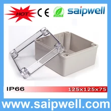Лучший Лидер продаж ip66 водонепроницаемый пластиковый чехол с прозрачной крышкой 125*125*75 мм Высокое качество DS-AT-1212-S