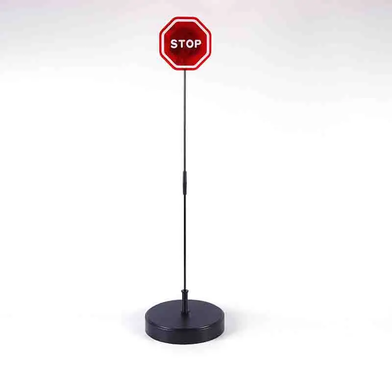 Bright Red LEDs Large 7 Sign Adjustable Height - Garage Car Stop Indicator That Lights Up with Contact SECURITYMAN LED Stop Sign for Garage Parking Assist Up to 54 Eliminate The Stress 