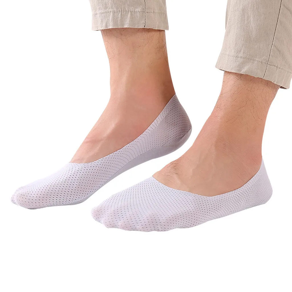 Высококачественные носки дышащий ледяной шелк носки мужские модные хлопковые мягкие Нескользящие тонкие спортивные носки