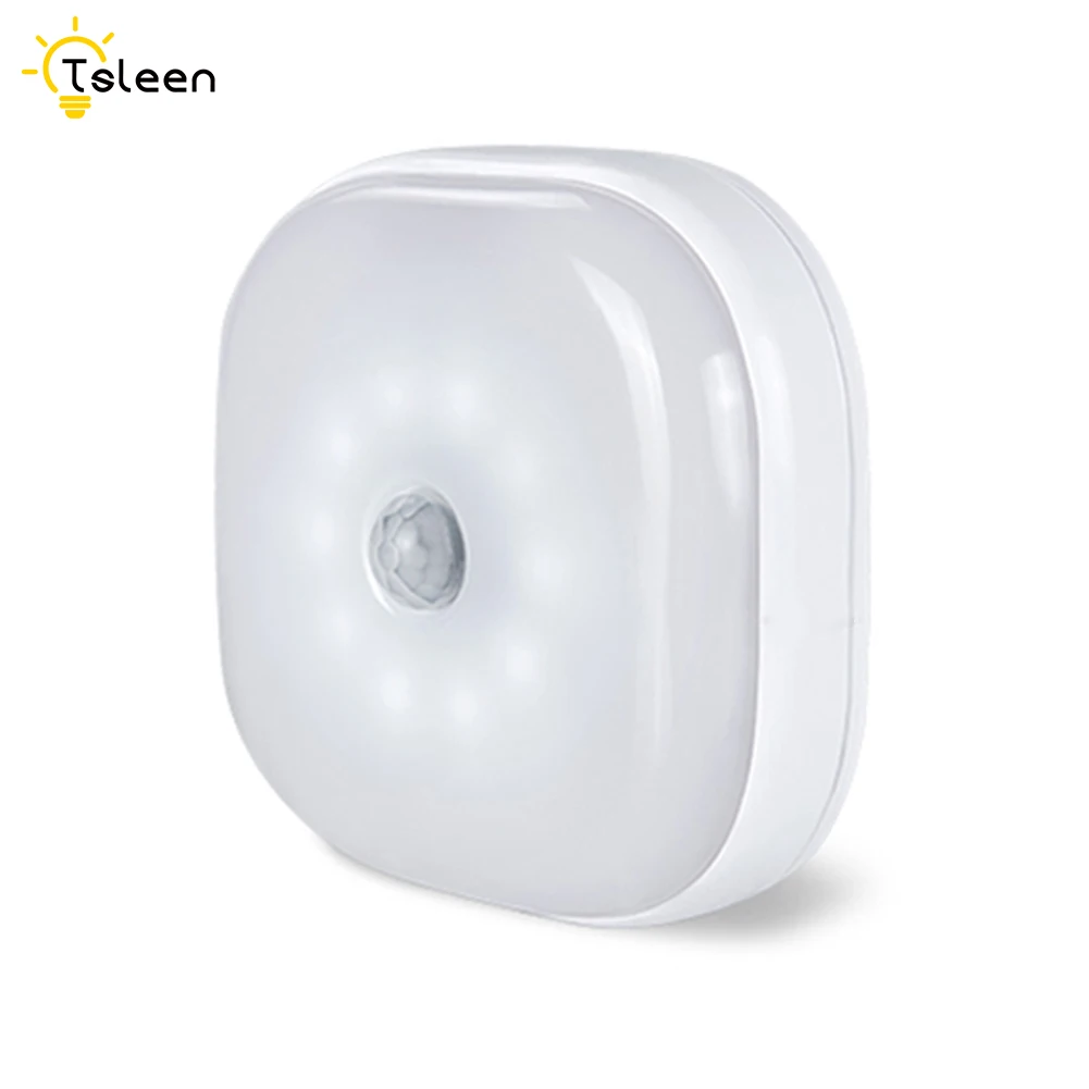 

Motion Sensor Night Light Human Body Sensor Control Lamp Safe Battery Powered 10pcs SMD2835 LED Need 3*AAA Battery
