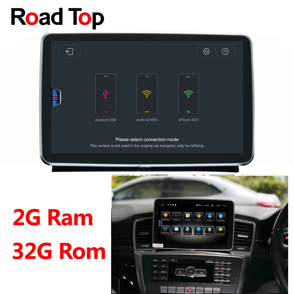

Android 8 2G RAM 32G ROM Car Display Car Radio GPS Navigation Bluetooth WiFi Head Unit Screen for Mercedes Benz ML W166 GL X166