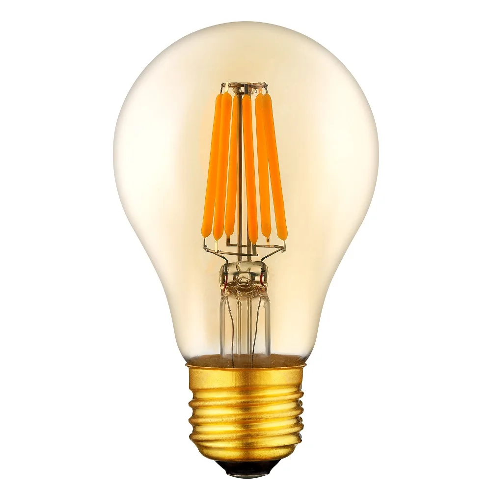 Dimmable E26 10W Amber Retro LED Filament Bulb Light Edison Vintage