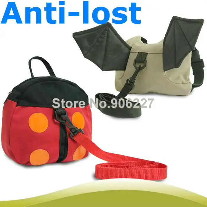 Божья коровка битой малыш малыш ремни безопасности анти-потерянный рюкзак ремешок хранитель мешок