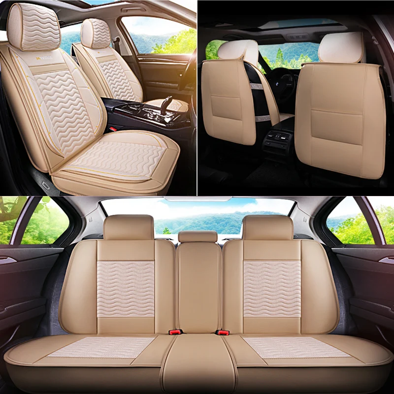 

Universal PU leather plus linen car seat cover for Chery a1 arrizo chery a3 e3 fulwin2 a13 j2 indis tiggo 2 3 tiggo5