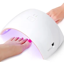 УФ-светодиодные лампы для ногтей, сушилка для гель-лака, ультрафиолетовый светильник, сушильный Гель-лак для ногтей с двойной солнечной лампой 24 Вт