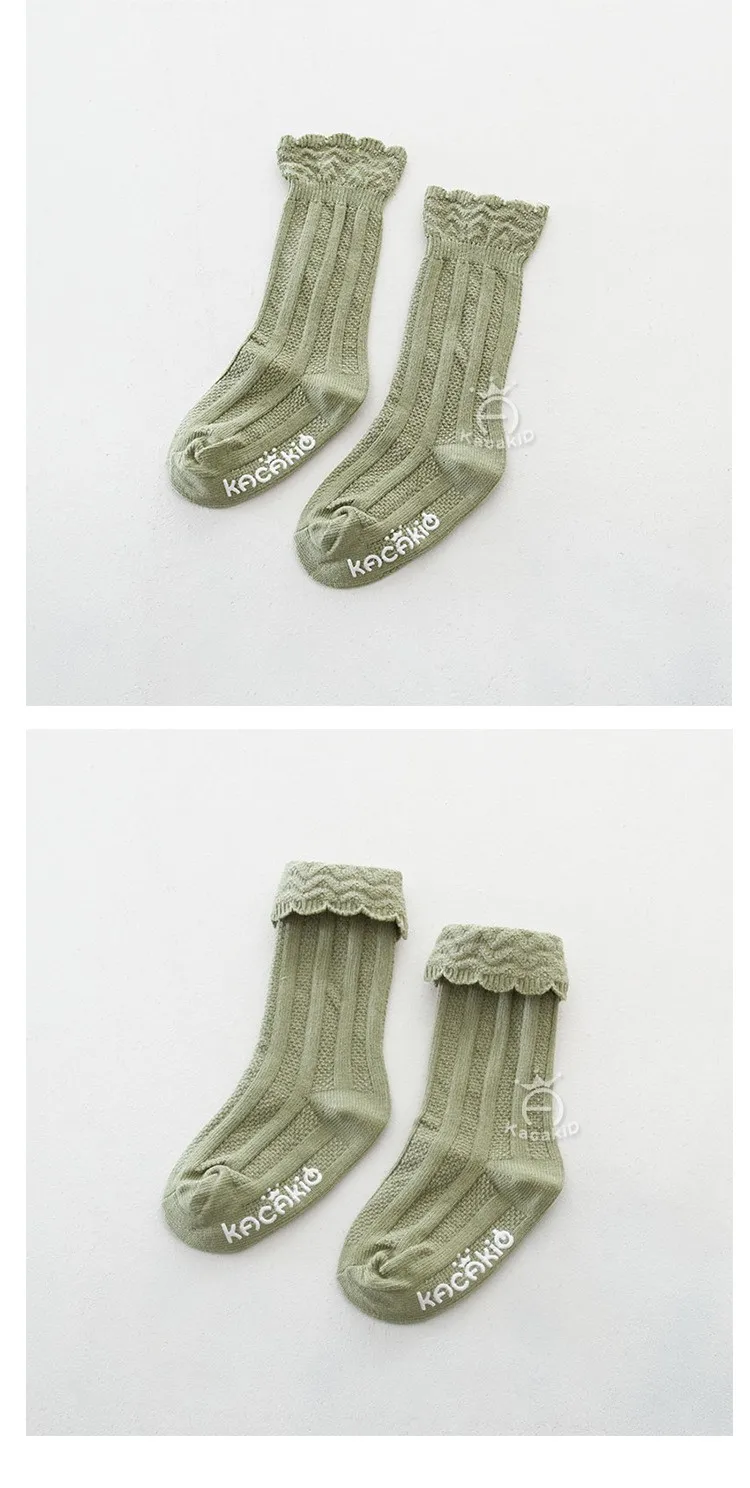 Г. Однотонные гольфы нескользящие детские хлопковые носки для маленьких девочек носки для студентов школьников под платье для танцев
