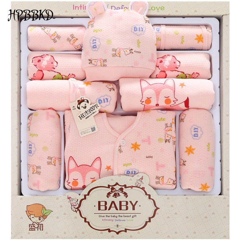 HPBBKD 13Pcs/lot Newborn Baby Winter Warm Gift Sets Unisex Infant Thick
