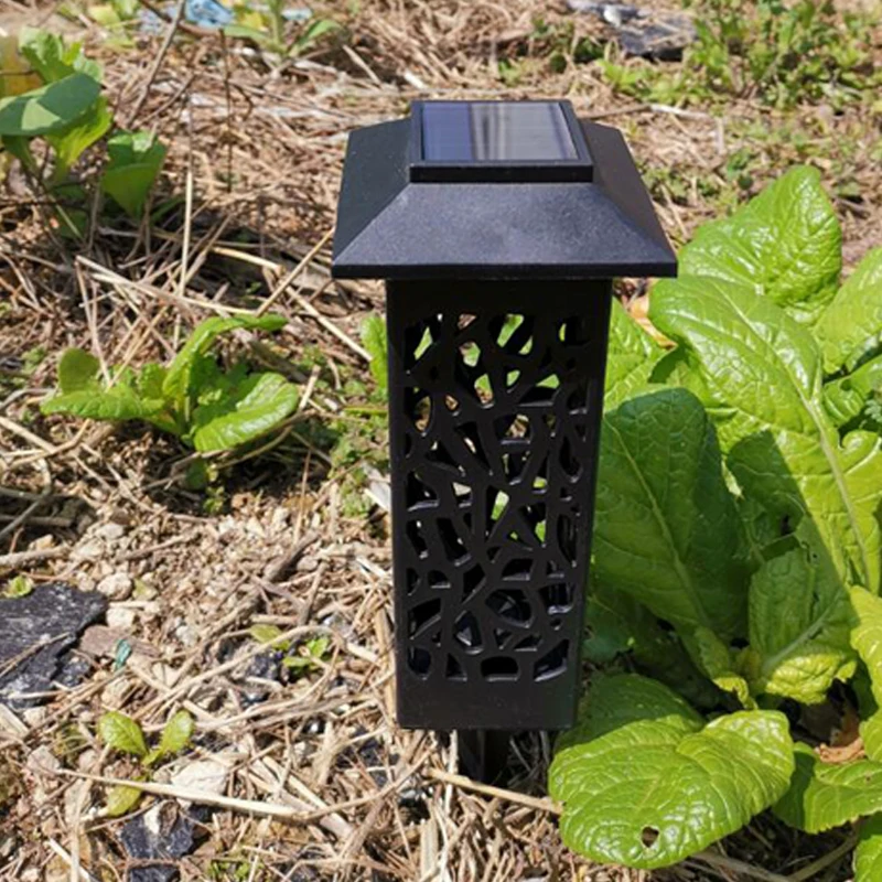LED hollow solar light Solar Lawn Lights Outdoor Waterproof Led Lawn Insertion Light Landscape Garden lamp for Villa Yard Path (6)