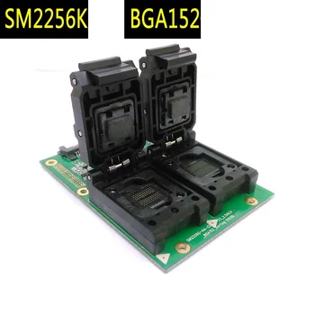 

BGA152 test seat 2256K master control of overturned double-sided projectile one-drag two-turn SSD interface test seat
