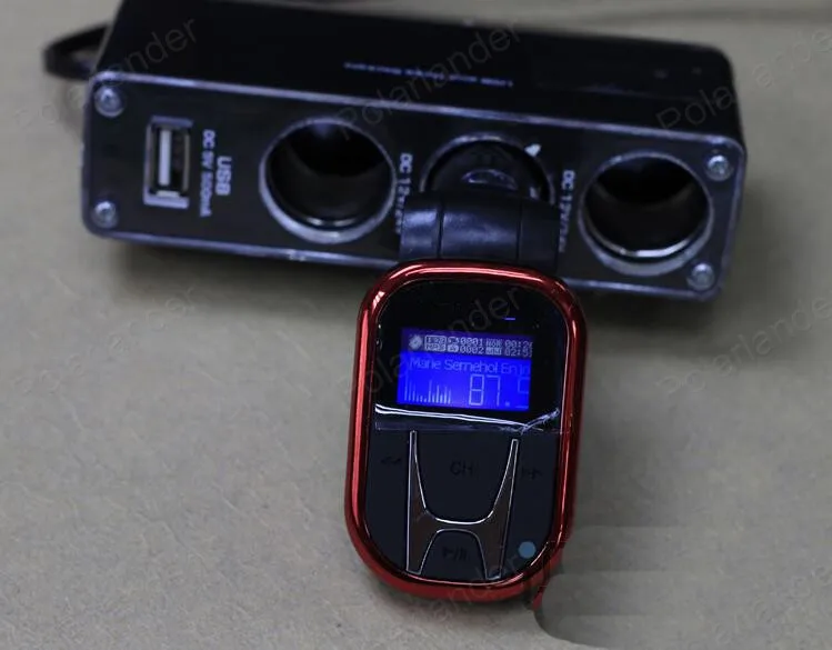 Bluetooth Автомобильный Комплект Fm-передатчик Громкой AuxMp3 Модулятор Плеер с LED Дисплей Портативный Dual USB Зарядное Устройство-Передатчик FM