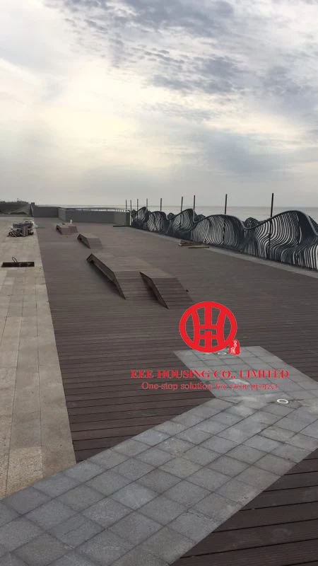 

Easy to install carbonized bamboo outdoor decking