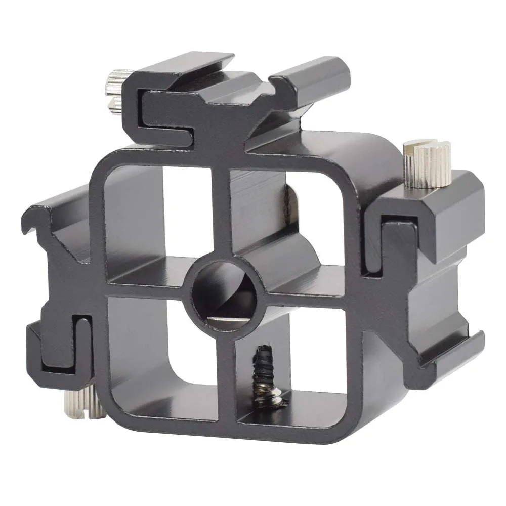 Metal Holder for 3 Flashgun Flash TRIPLE Speedlight Speedlite Bracket For Canon Nikon Pentax Camera