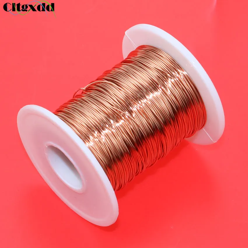 cltgxdd 0.5mm Red / True color New polyurethane enameled wire QA-1-155 2UEW copper wire Enameled Repair Cable 20m / 100m