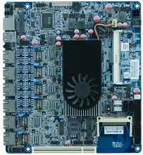 MINI ITX MOTHERBOARD D25SL with 2*COM/6*USB/VGA/DC12V,6 Gigabit ethernet ports router sever firewall motherboard